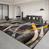 Loop Pile Modern Abstract Curve Design Household Carpet Thickened Non-slip Durable For Modern Living Room Decoration