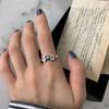 Unique Retro Korean Fashion Ring Beautifully Crafted Adjustable Geometric Design For Women