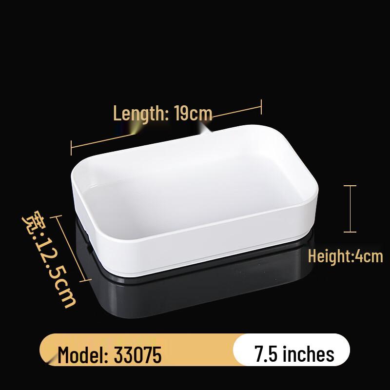 Chinese Style Melamine Rectangular Deep Plates