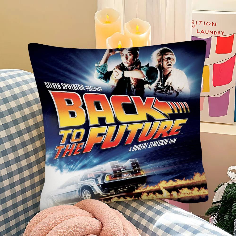 pc Movie Back To The Future Trilogy Pillow Case Fashion Square Pillowcase Bedroom Sofa Room Ins Decoration Leisure