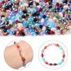 50pcs/lot 6x8mm Multicolor Oval Crystal Beads Faceted Loose Spacer Glass Rice Beads For DIY Charm Bracelet Earrings Accessories