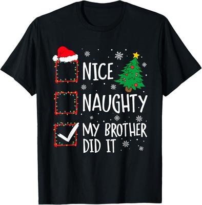 Nett Unartig Mein Bruder war es Weihnachten Familie Männer Frauen Kind T-Shirt