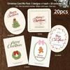 Festive DIY Craft Christmas Hang Tags Hangable Design Pre-Punched Xmas Paper Greeting Cards Paper Gift Tags Party Decor
