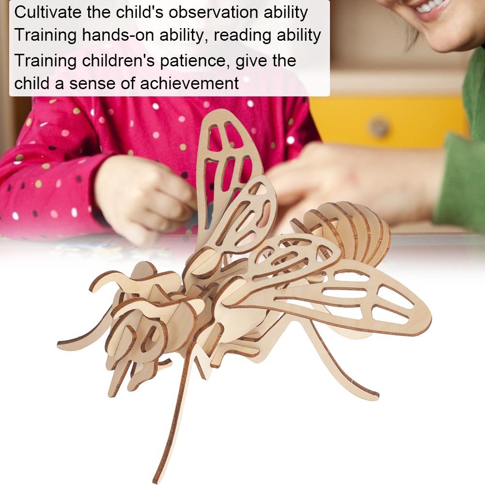 Wooden Puzzle Toy 3D Children Kid Baby Educational Early Learning DIY Puzzle Toy006