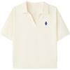 Knitted Sports Short Sleeve Polo Shirt Women Tops L226W064-008D