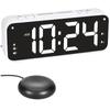 Multifunctional USB Charging Vibrating Alarm Clock with Bed Shaker for Heavy Sleepers with Strong Vibration