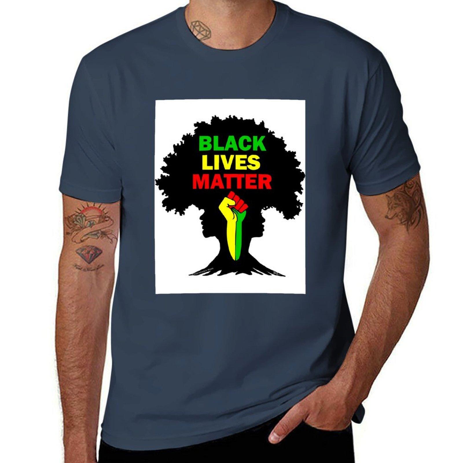 Black Lives Matter Justice Design by FA Ibrahim TShirt Basic All Season Solid TShirt S