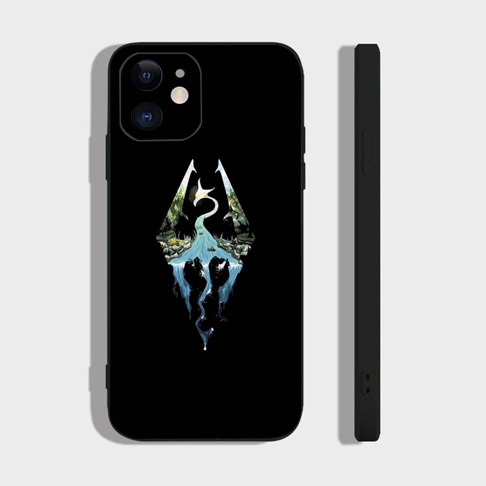 Single Player Game S-Scroll V S-Skyrim Phone Case For IPhone 17 Air 16 15 14 13 Pro Max 11 12 Black Silicone Cover
