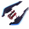 2Pcs Motorcycle Front Side Spoiler Winglets Aerodynamic Wing Set Fixed Wind Wings with LED Lights and Adhesive Decoration Sticker