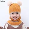 Masked Cap Winter Warm Baby Beanie Hat Cartoon Balaclava Hat Children Knitted  Cap Neck Face Guard