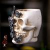 Přeshraniční Halloweenská motýlí lebka pryskyřičná ozdoba držák na pera