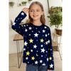 Spring and Autumn Round Neck 3D Printed Top Fashionable Casual Simple Comfortable Long Sleeved Children's Girl T-shirts