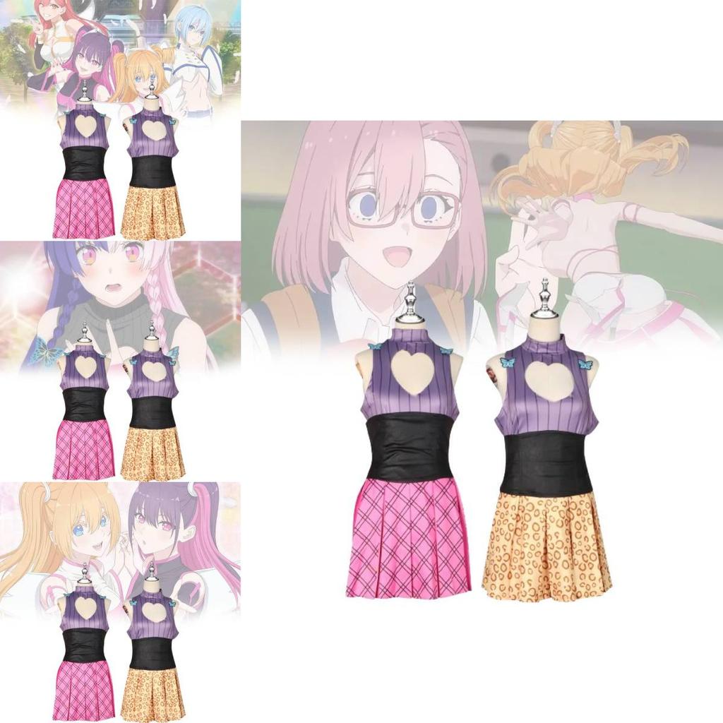 Cute And Fresh 2.5 Dimensional Seduction Anime Costume Tank Dress For Cosplay Events