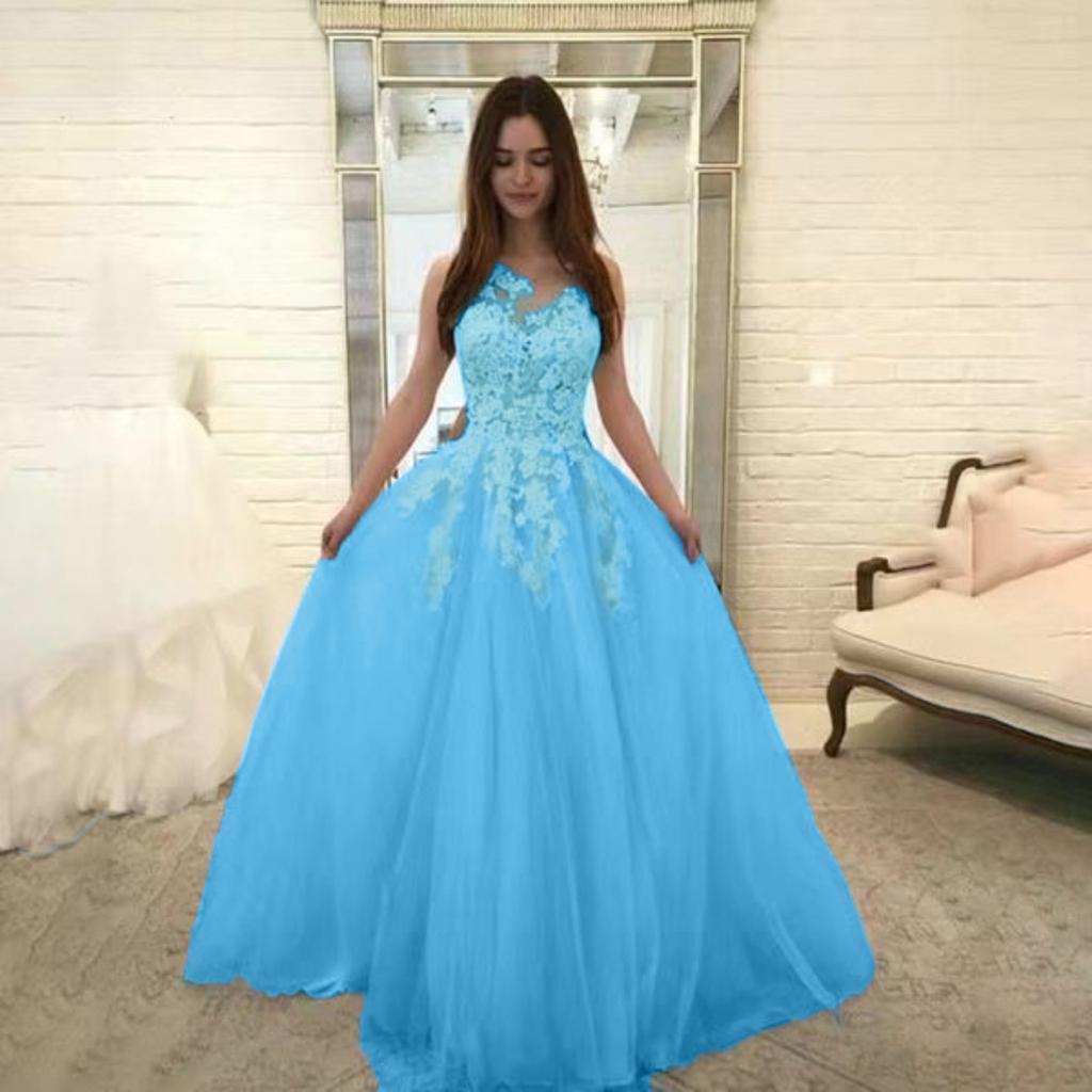 Lace Ball Gown Wedding Dress - Off-the-Shoulder A-Line Princess Bridal Gown