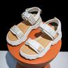 Thick Soled Sandals for Women In Summer 2025, Fashionable and Versatile, Worn with Velcro for Students, Non Slip and Soft Soled Sports Beach Shoes