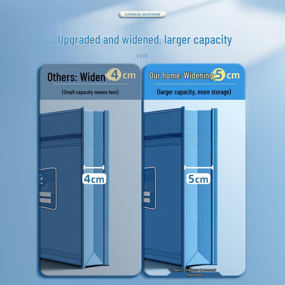 Doppellagige Reißverschluss-Studienmappe für Mittelschüler