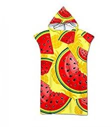 Toalla de Playa de Moda de Verano Microfibra Secado Rápido Capa Grande con Capucha Poncho de Animales de Dibujos Animados para Adultos Bata de Baño para Nadar Surf Toalla de Baño
