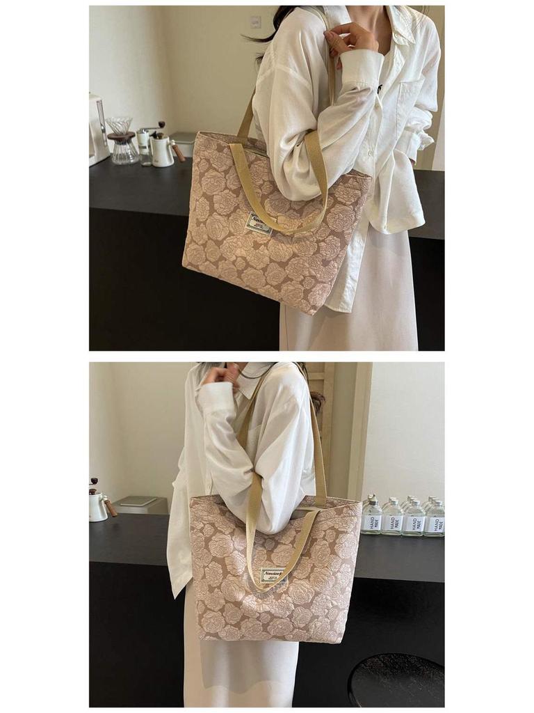 2024 Fashion Korean Canvas Tote Bag for Female College Students