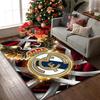 1pc Office Printed Area Carpet, Real Madrid Rug, Home Sofa Chair Mat For Christmas and Halloween Décor