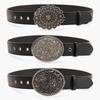 PU Leather Cowgirl Belts Vintage Country Belts Fashion Western Belt  for Jeans Pants Dresses