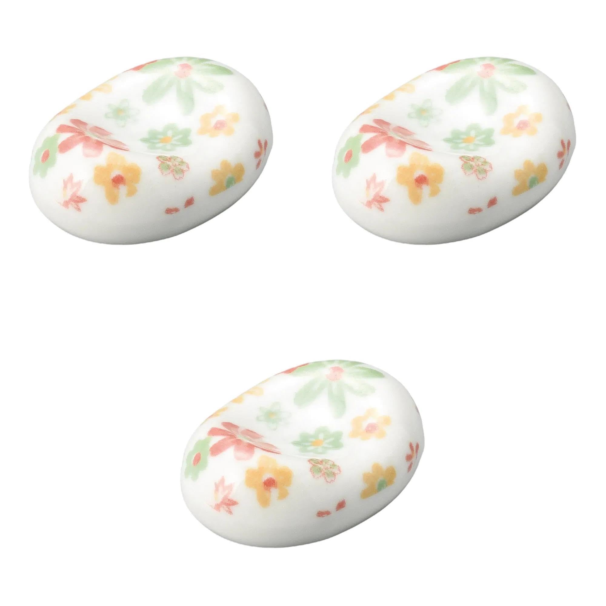 

Set of 3 Chopstick Rests x x Chopstick Rests by Setomonohonpo Flower-Shaped Bean-Shaped [4.5 3.3 1.5 cm]