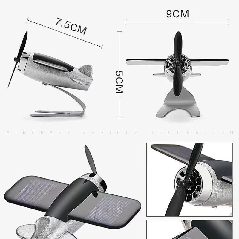 Solární Difuzér do Auta Letadlo 1 Náhodná Vůně Osvěžovač Vzduchu Parfém Unikátní Dekorace na Palubní Desku Dárek pro Muže Automobilové Nadšence