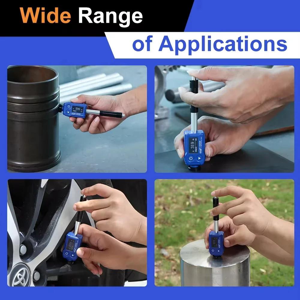 Leeb Hardness Tester 7-in-1 Professional Durometer LS252DC D Impact Device Pen-type Convert To HRA/HRB/HRC Good Repeatability