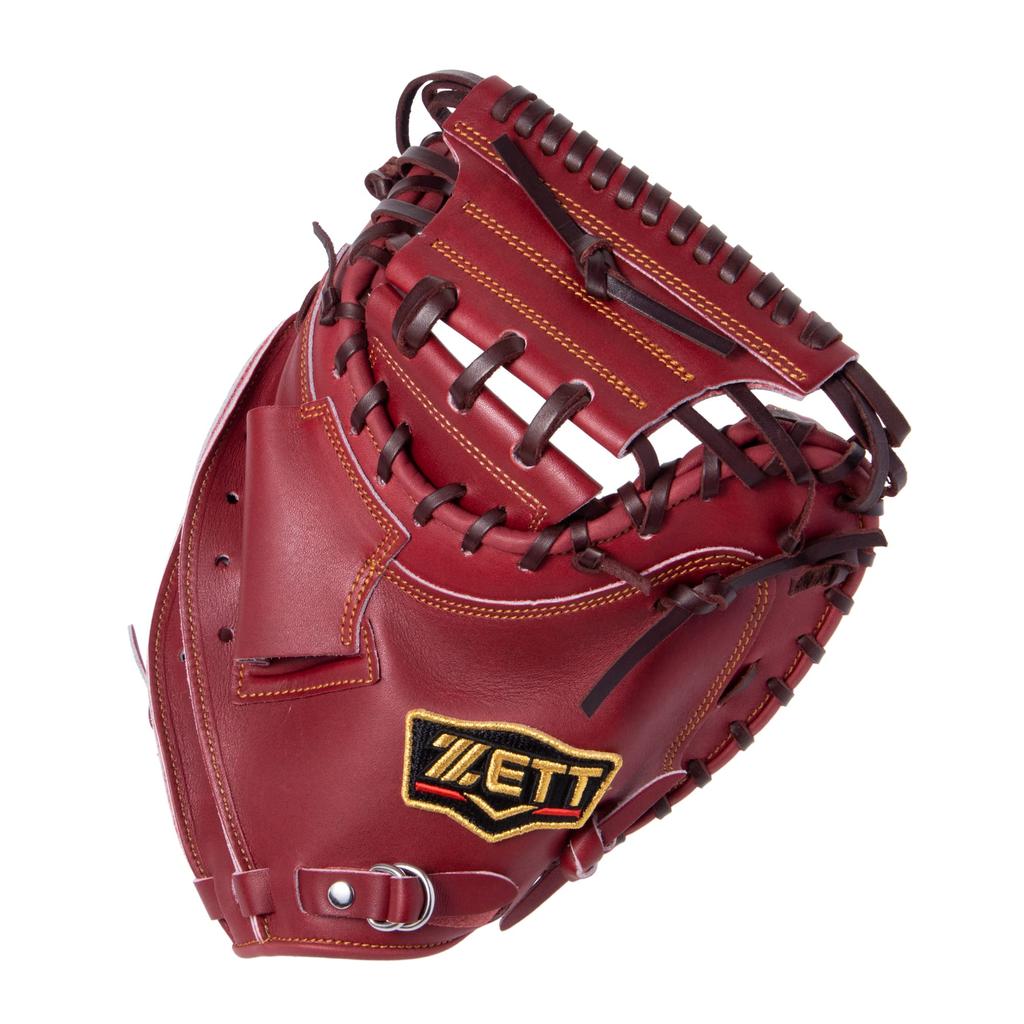 Baseballová rukavice ZETT Rigid Prostatus pro Bordeaux Brown je dodávána s pouzdrem na rukavice BPROCM520 v kategorii Catcher's Catchers, praváky a vrhače., (4000)