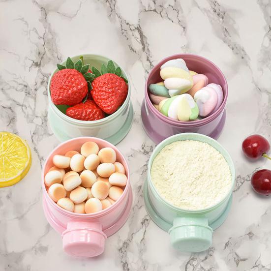 Milk Powder Storage Box Portable Multi-layer Feeding Box Food Storage Container for Infant