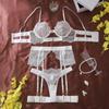 Sexy Women's Intimates Embroidery Lingerie Set Underwear Lace Garter Belt Bra Set Sexy Lady Lingerie Outfit 2026