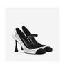Mary Jane female 2025 spring and autumn new square head word with splicing thin heel small fragrant wind shallow mouth high heels single shoes