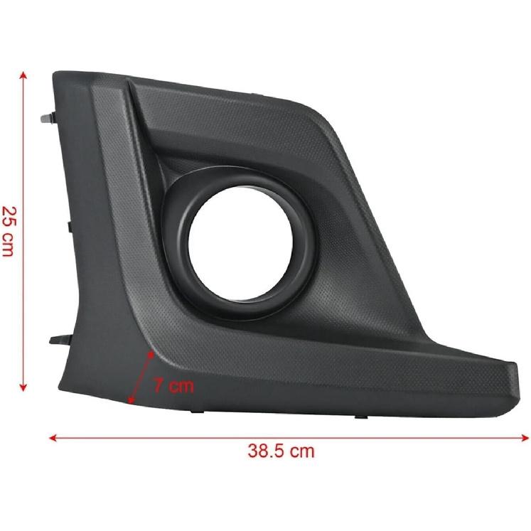 Car ABS Black Front Left Bumper Fog Lamp Frame Cover Trimming Bezel Cover Compatible with Subaru XV Crosstrek 2018 2019 2020