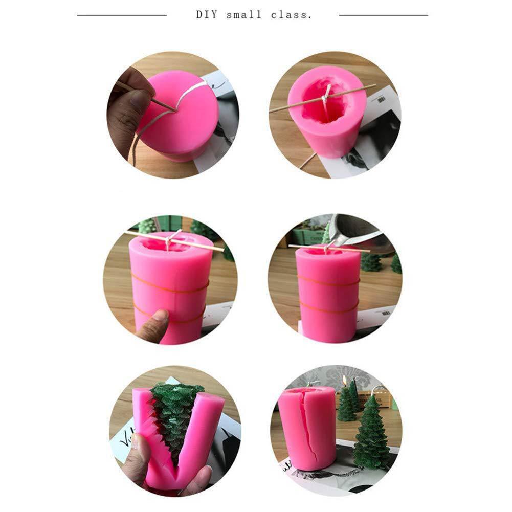 3D Силиконовая форма для рождественской елки, форма для выпечки десертов, форма для рождественской елки для мыла, свечи