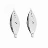 2Pcs Silver Tatting Shuttle Iron Sewing Accessory Durable Knitting Tool Weaving Machine Use