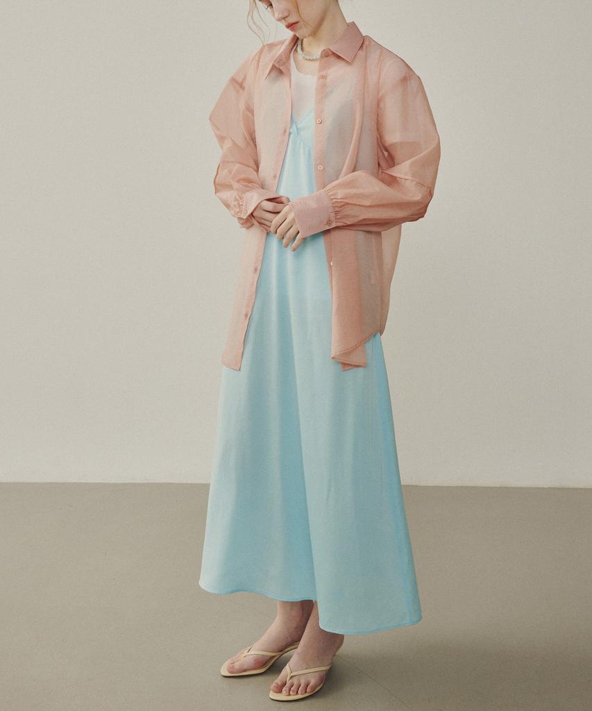 MELLY&ROSE Organza See-Through Shirt (314807)
