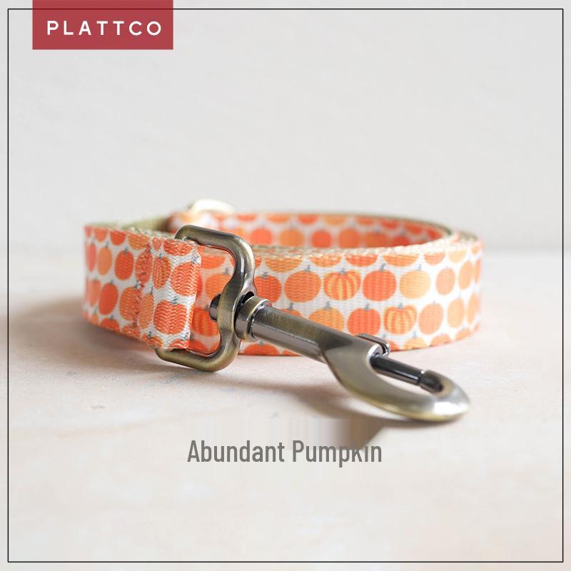 PLATTCO Pumpkin Dog Leash PDL367 XL 2.5cm*120cm