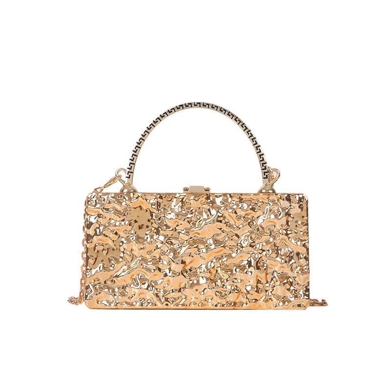 

Акриловая сумка новая 2025 европейская и американская мода ледяная трещина персонализированная сумочка инс женская сумка-мессенджер коробка