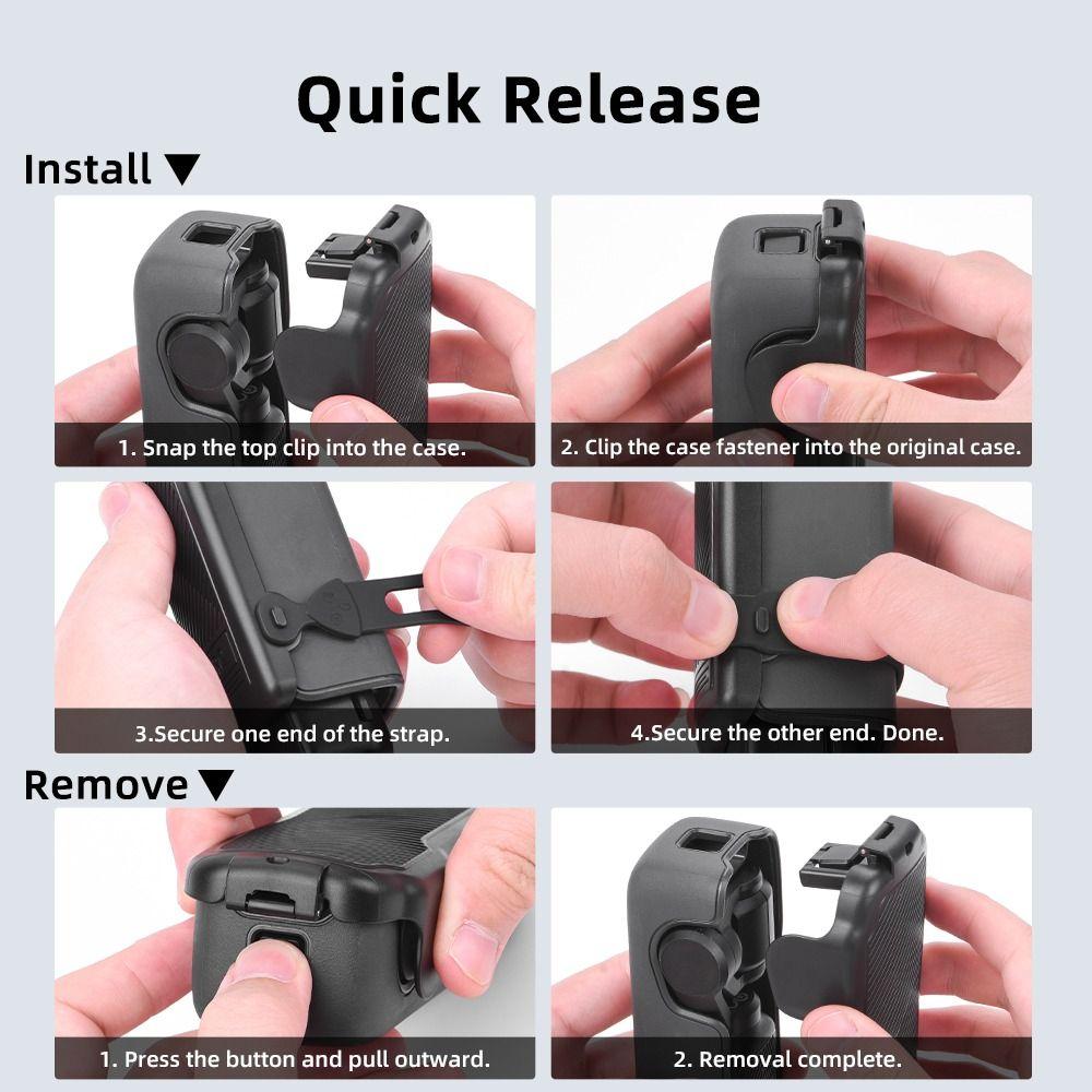 Anti-fall Flip Upper Cover Lens Filters Storage for DJI Osmo Pocket 3 Action Camera Accessories