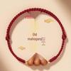 Red String Peach Wood Bracelet for Men & Women: Lucky Beads To Ward Off Evil and Prevent Fright, Perfect for Benmingnian.