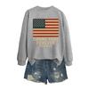 Damemote Casual Langermet trykt rundhals sweatshirt topp