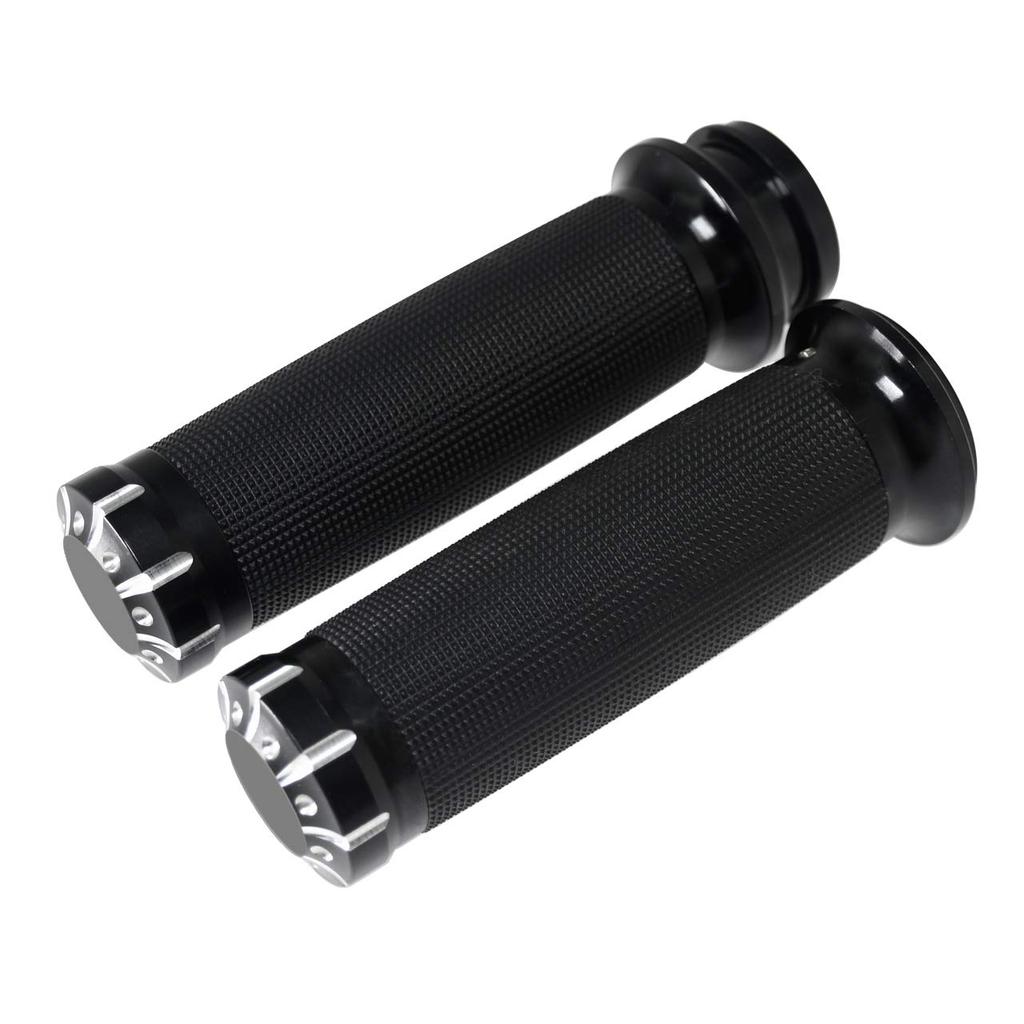 HDBUBALUS Motorcycle 25mm Electronic Throttle Handle Grips for Harley and Softail 1" Touring, Trike,