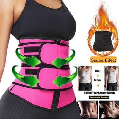 Sauna Waist Trimmer Belt for Women Sweat Weight Loss Waist Trainer Workout Slimming Shaper Waist Corset