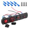 Waterproof ABS 12V 24V Marine Control Panel Including USB Power Supply And Digital Power Display