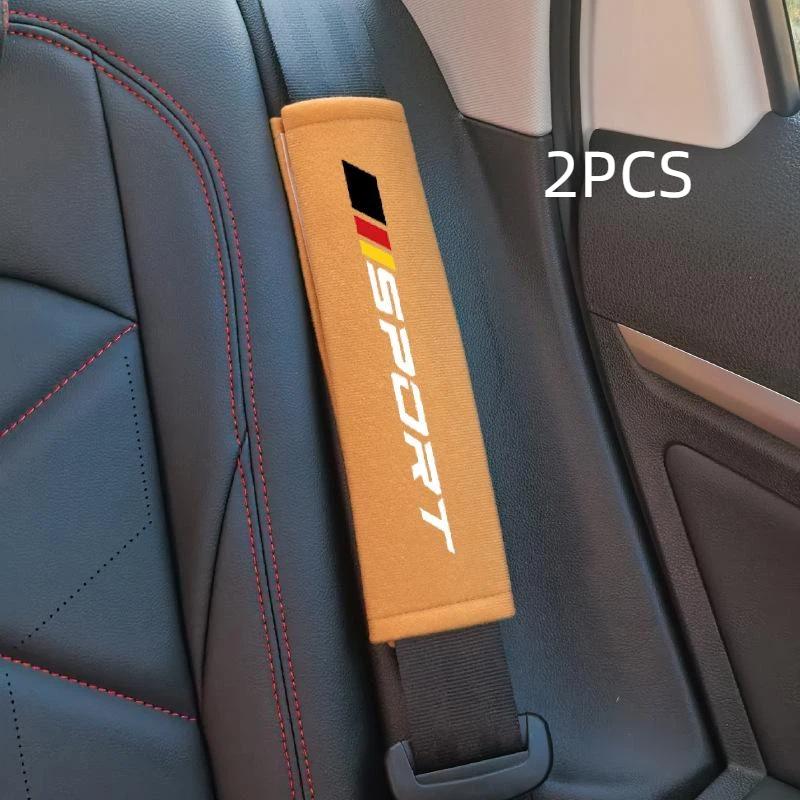 2Pcs Soft Comfortable Car Seat Belt Cushion Personalized Fashionable Pad Suitable For Most Cars Suvs Trucks Daily Use