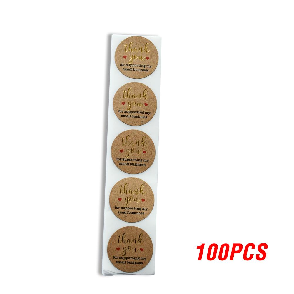 

100-500pcs Gold Foil Thank You For Celebrating With Us Stickers Scrapbooking Wedding Favor Label Stickers Stationery Sticker