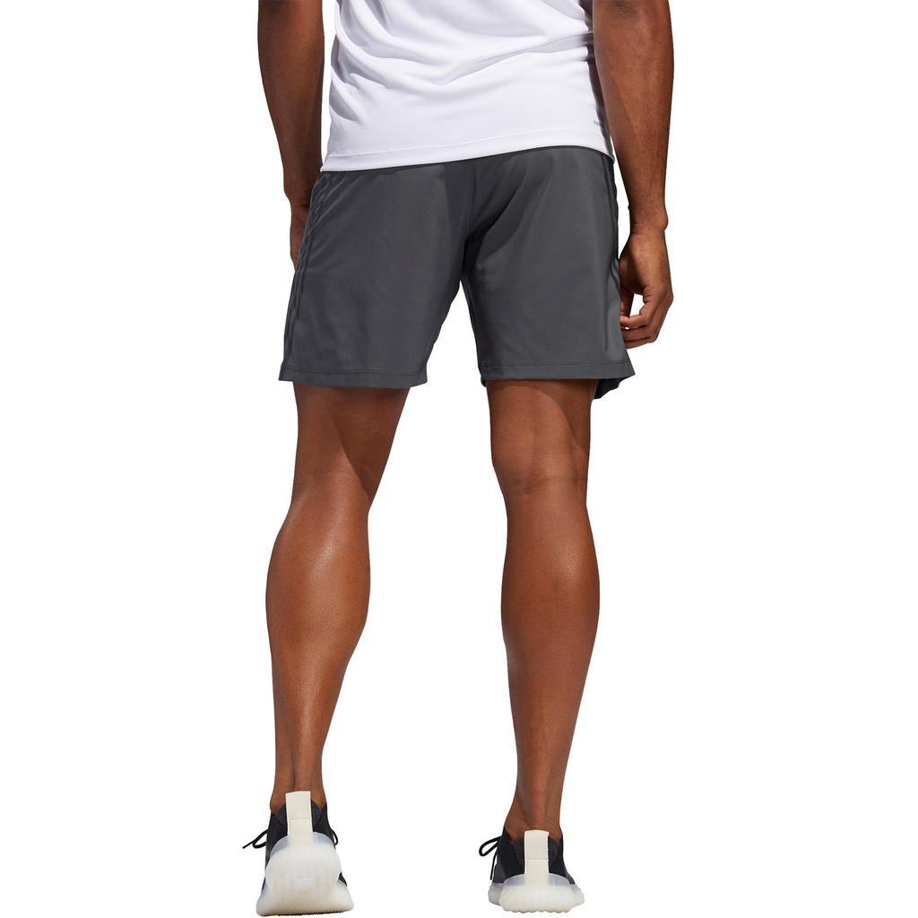 Adidas Logo Stripe Solid Color Breathable Fitness Shorts Men Shorts Grey FP7846