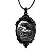 Collier Pendentif Gemme du Temps Motif Chauve-Souris Sombre Bijoux