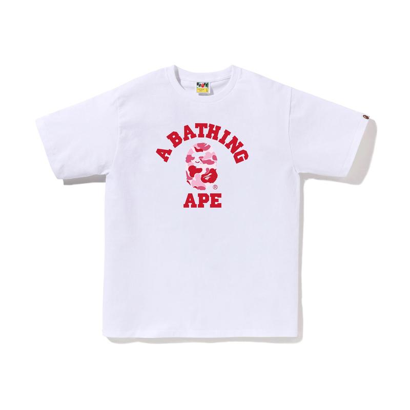 A BATHING APE ® Abc Camo College T shirt 0ZXTEM005101O