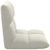 Adjustable Footstool Cream Velvet