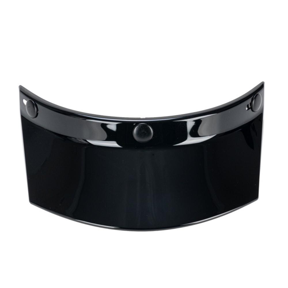 Motorcycle Helmet Visor Shield 3-Button Retro Sun Shade Protector